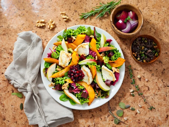 Pumpkin Goat Cheese Salad